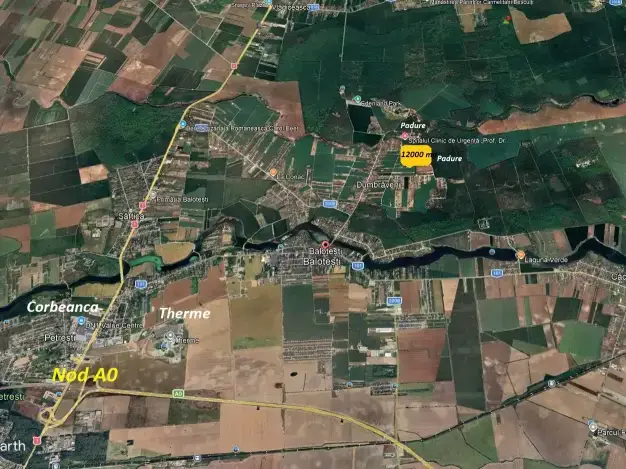 Teren Generos 12000 mp Intravilan în Balotești, Ilfov - Locație Liniștită Lângă Pădure - imaginea 4