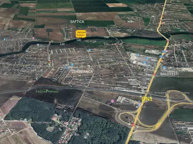 Teren de Vanzare Balotești, Ilfov - Loturi cu Potențial Vederi Lac - imaginea 6
