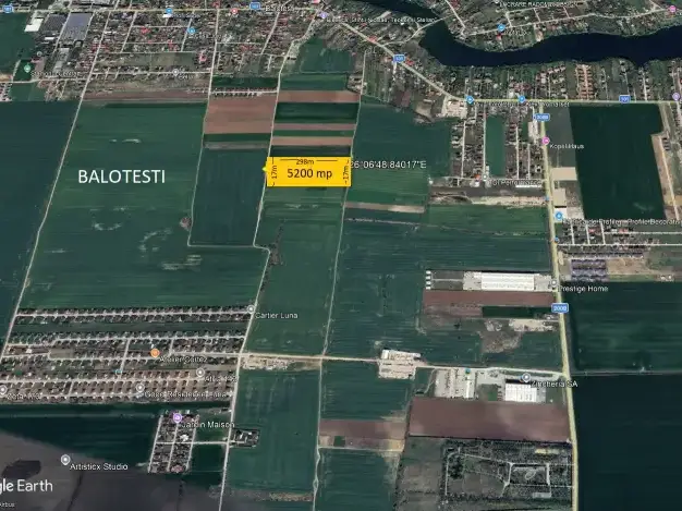 Oportunitate Unică: Teren de Vânzare în Balotești, Ilfov - 5200 mp Intravilan cu Acces La Două Străzi - imaginea 4