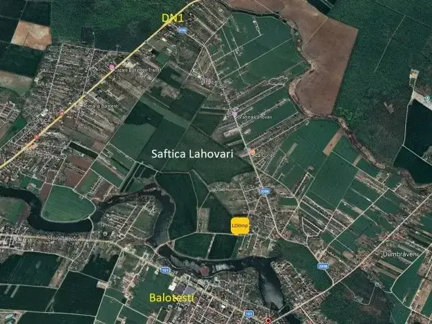 Teren de Vanzare Balotești, Ilfov – 1250 mp Intravilan cu Potențial de Construcție (P+1+M) - imaginea 3
