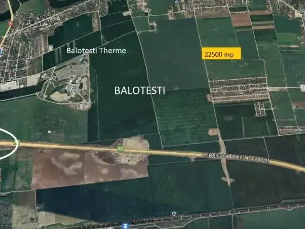 Oportunitate unica: Teren 12500 mp de vanzare, Balotești, Ilfov - acces stradal si utilitati - imaginea 2