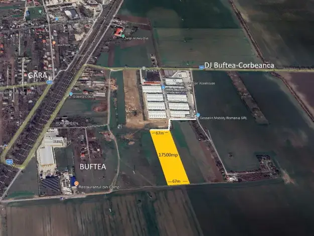 Teren Industrial Generos 17500 mp de Vânzare în Buftea, Județul Ilfov - imaginea 6