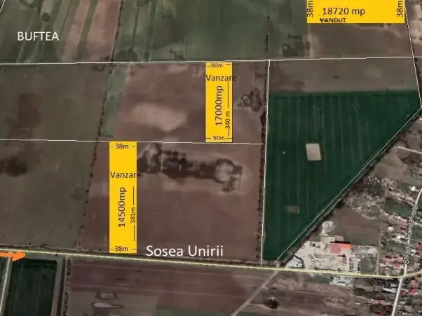 Teren intravilan 17.000 mp de vânzare în Buftea, Ilfov – Zonă Rezidențială, Aproape Centură Nouă - imaginea 6