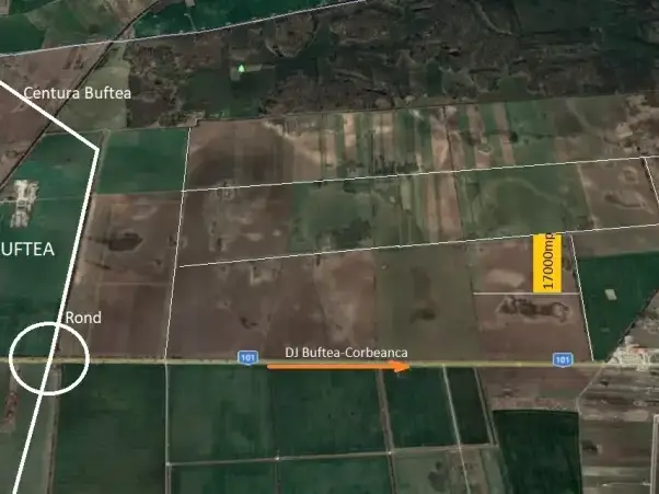 Teren intravilan 17.000 mp de vânzare în Buftea, Ilfov – Zonă Rezidențială, Aproape Centură Nouă - imaginea 5