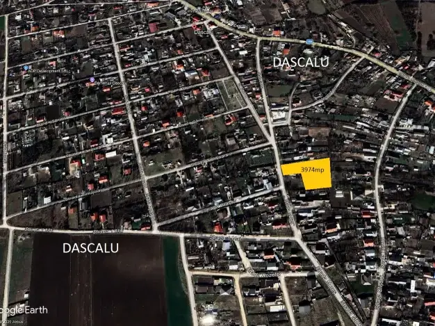 Dascălu, Ilfov: Teren intravilan de vânzare cu potențial de parcelare și utilități - imaginea 3