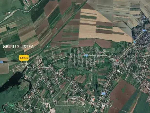 Teren Intravilan de Vânzare Gruiu, Ilfov - 1900 mp, Poziție Excelentă lângă Drum Județean, Aproape de Lacul Snagov - imaginea 3