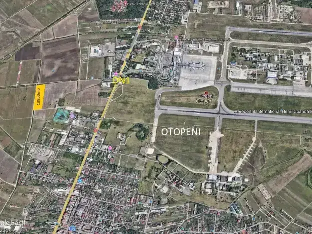 Teren Intravilan Otopeni, Ilfov - 13950 mp, Zona Mixtă, Lângă DN1 - imaginea 2