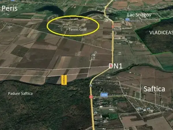 Teren Intravilan de Vânzare Săftica, Ilfov - 16800 mp cu Vederi Spre Lac și Pădure - imaginea 3
