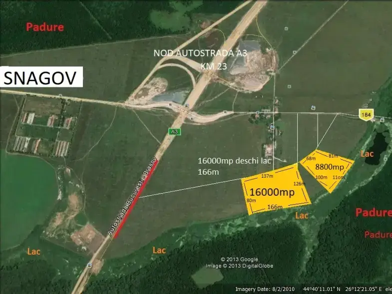 Oportunitate de investiție: Teren 8800 mp de vânzare, Snagov, Ilfov - lângă A3, cu vedere spre lac - imaginea 8