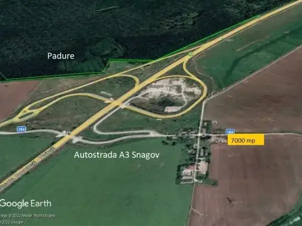 Teren de Vânzare 7000 mp Snagov, Ilfov - Acces Direct Autostrada A3, Zonă Mixtă - imaginea 2