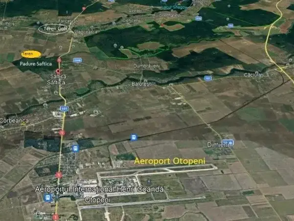 Teren Extravilan Snagov (Saftica), Ilfov - Lângă DN1, cu Vederi Panoramice - imaginea 2