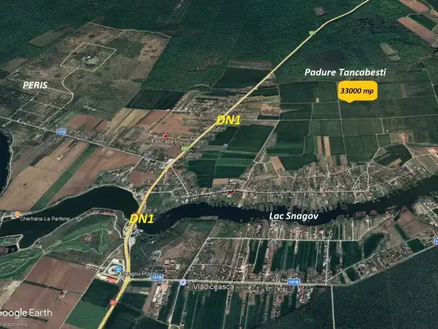 Teren de vânzare în Tâncăbești, Ilfov - 16800 mp, acces la utilități, aproape de DN1 - imaginea 4